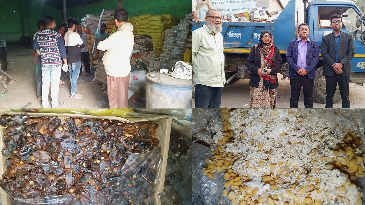 চুয়াডাঙ্গায় গুদামে মিলল মানহীন খেজুর-ডাল