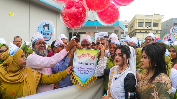 নওগাঁয় বর্ণাঢ্য আয়োজনে পালিত হলো আন্তর্জাতিক নার্সিং দিবস