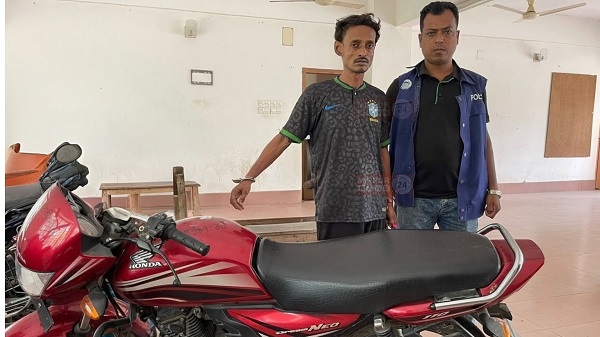 মিরপুরে আন্তজেলা চোরচক্রের সদস্য গ্রেপ্তার,মোটরসাইকেল উদ্ধার