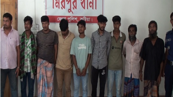 মিরপুরে মাদকবিরোধী অভিযানে আটক ৯