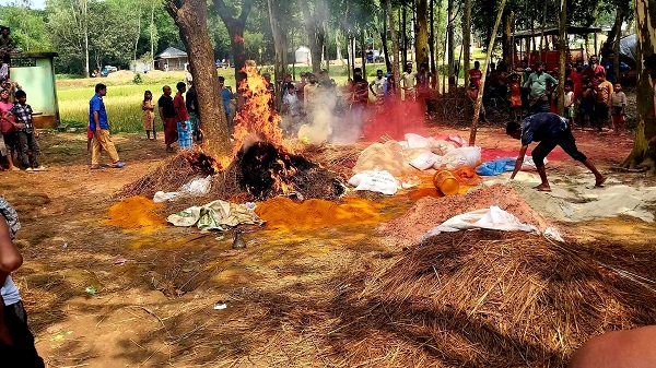 সাদুল্লাপুরে ভেজাল হলুদ-মরিচ গুঁড়া জব্দ করে ধ্বংস, ব্যবসায়ীকে জরিমানা