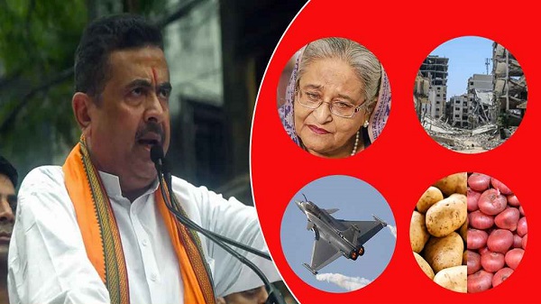 বাংলাদেশের বিরুদ্ধে যত হুমকি শুভেন্দুর