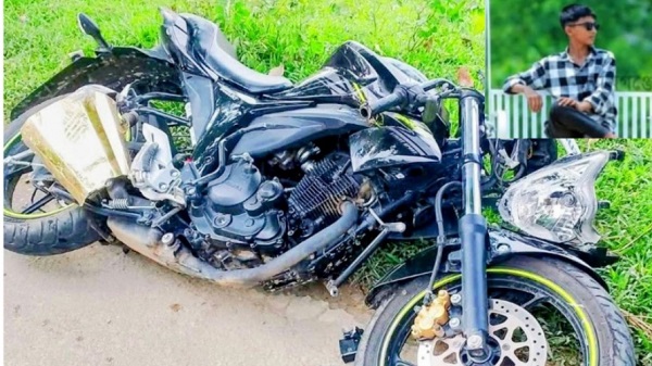 শান্তিগঞ্জে মোটরসাইকেল দুর্ঘটনায় কিশোর নি’হ’ত