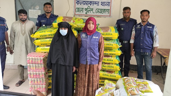 কলমাকান্দায় বিশেষ অভিযানে ভারতীয় জিরাসহ চোরাচালান পণ্য উদ্ধার