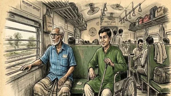 প্রবীণ ও প্রতিবন্ধীদের ট্রেন ভাড়ায় ২৫% ছাড়ের ঘোষণা