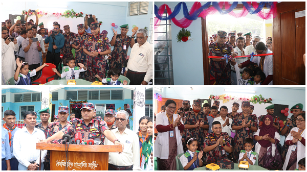 লালমনিরহাটে বিজিবির উদ্যোগে আধুনিক শ্রেণীকক্ষ ও ক্যান্টিন উদ্বোধন