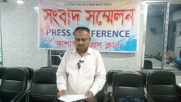 আওয়ামী দোসরদের ষড়যন্ত্রের শিকার ইউসুফের আশাশুনি প্রেস ক্লাবে সংবাদ সম্মেলন