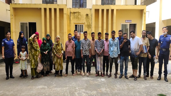 গোয়াইনঘাটে মানবপাচার চক্রের সদস্যসহ ১৯ জন আটক