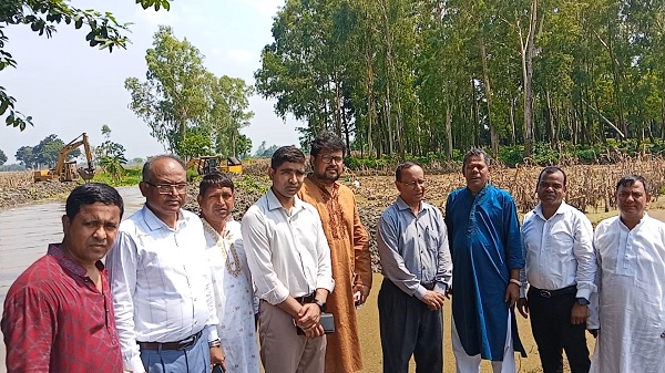 সুন্দরবন ইউনিয়নে খাল সংস্কার কাজ পরিদর্শনে দুর্যোগ ব্যবস্থাপনা অধিদপ্তরের মহাপরিচালক