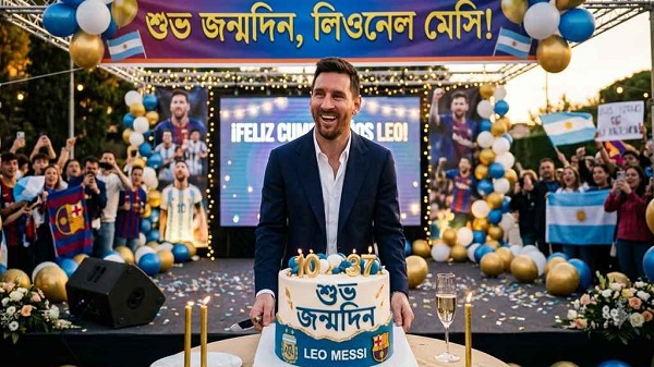 শুভ জন্মদিন ফুটবল জাদুকর লিওনেল মেসি