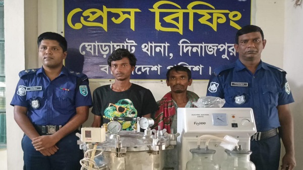 ঘোড়াঘাটে স্বাস্থ্য কেন্দ্রের চুরি হওয়া মালামাল উদ্ধার, গ্রেফতার ২