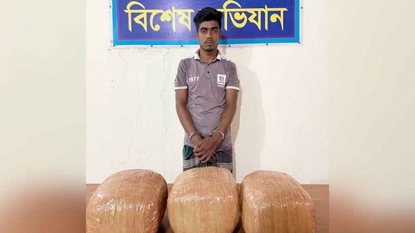 চালের ড্রামে মিলল ৮ কেজি গাঁজা
