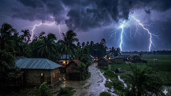 দেশের ১২ জেলায় সন্ধ্যার মধ্যে ঝড় ও বজ্রবৃষ্টির শঙ্কা