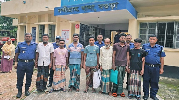 নন্দীগ্রাম থানা পুলিশের অভিযানে মাদক কারবারিসহ গ্রেপ্তার- ৭, মাদক উদ্ধার