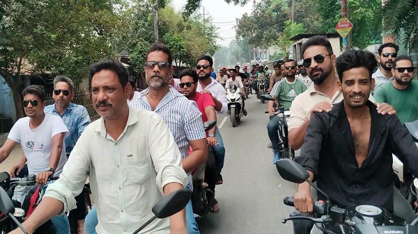 কার্যক্রম নিষিদ্ধ আওয়ামী লীগের বিরুদ্ধে দিনাজপুরে স্বেচ্ছাসেবক দলের বিক্ষোভ মিছিল
