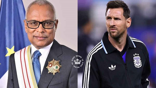 মেসিকে বিশেষ উপহার দেওয়ার ঘোষণা দিলেন কেপ ভার্দের প্রেসিডেন্ট