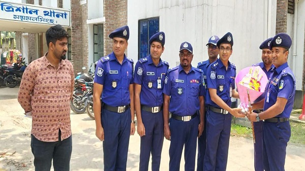 “ময়মনসিংহ পুলিশ সুপার কর্তৃক ত্রিশাল সার্কেল অফিস পরিদর্শন”