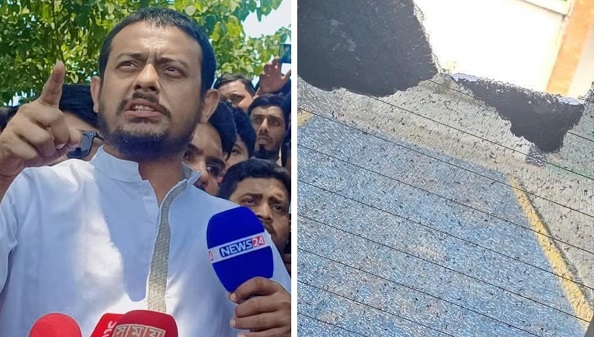 বেনাপোলে এনসিপি নেতা নাসীরুদ্দীন পাটওয়ারীর বহরে হামলা, আহত ৪