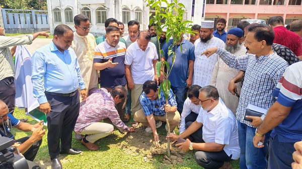 সাতক্ষীরায় জেলা পরিষদের উদ্যোগে বৃক্ষরোপণ কর্মসূচির উদ্বোধন