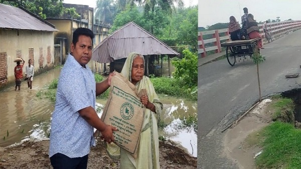 আত্রাইয়ে টানা বর্ষণে বিপর্যস্ত জনজীবন, মাছ ও ফসলের ব্যাপক ক্ষতি