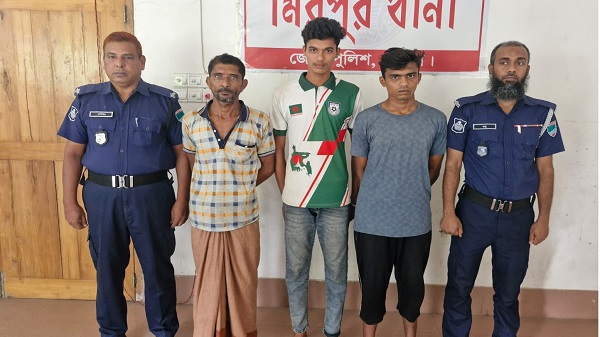 মিরপুরে পৃথক তিন মামলায় তিনজনের কারাদণ্ড