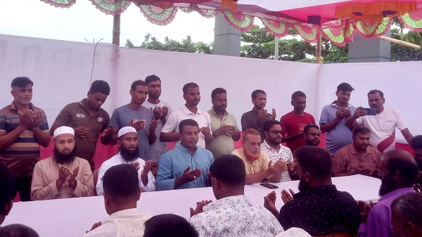 বাহাদুরাবাদ ফুটানি বাজার নৌঘাটের ইজারা কার্যক্রমের শুভ উদ্বোধন