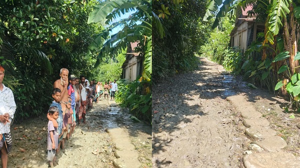 দোয়ারাবাজারে ৭০০ ফুট কাঁচা সড়কে দুর্ভোগ, ভোগান্তিতে চার গ্রামের হাজারো মানুষ