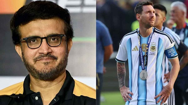 খারাপ সময়ে সৌরভ গাঙ্গুলিকে পাশে পেলেন মেসি