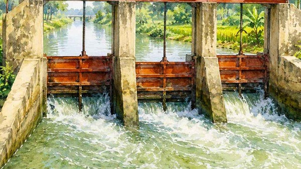 স্লুইজ গেটে মিলল নারীর অর্ধগলিত লাশ