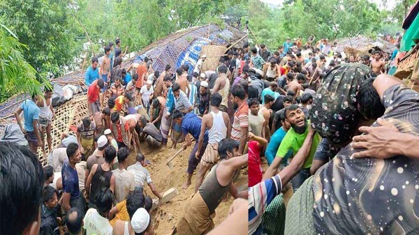 রোহিঙ্গা ক্যাম্পে পাহাড়ধসে নিহত বেড়ে ৮