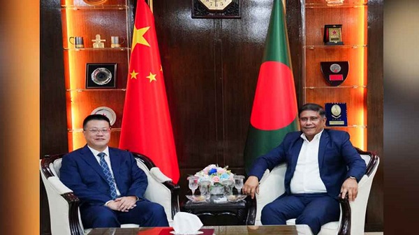 প্রধানমন্ত্রীর প্রতিরক্ষা উপদেষ্টার সঙ্গে চীনের রাষ্ট্রদূতের সাক্ষাৎ